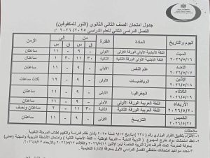 رسميًا.. إعلان جداول امتحانات الترم الثاني 2026 ببني سويف لصفوف النقل والشهادة الإعدادي 21 FB IMG 1777989010738 جداول امتحانات الترم الثاني 2026 ببني سويف رسميًا.. إعلان جداول امتحانات الترم الثاني 2026 ببني سويف لصفوف النقل والشهادة الإعدادي موقع في الجامعة