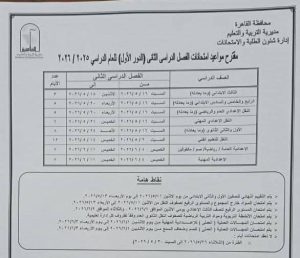 FB IMG 1777998684456 محافظة القاهرة تعلن مواعيد امتحانات نهاية العام محافظة القاهرة تعلن مواعيد امتحانات نهاية العام الدراسي 2025/2026 بجميع المراحل موقع في الجامعة