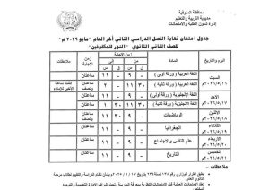 FB IMG 1778083673347 تعليم المنوفية يعلن جداول امتحانات الفصل الدراسي تعليم المنوفية يعلن جداول امتحانات الفصل الدراسي الثاني لجميع المراحل التعليمية 2026 موقع في الجامعة