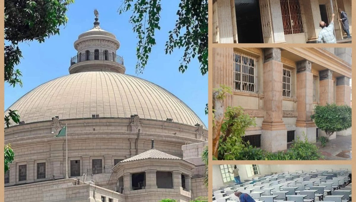استعدادات مبكرة بجامعة القاهرة لامتحانات الترم الثاني
