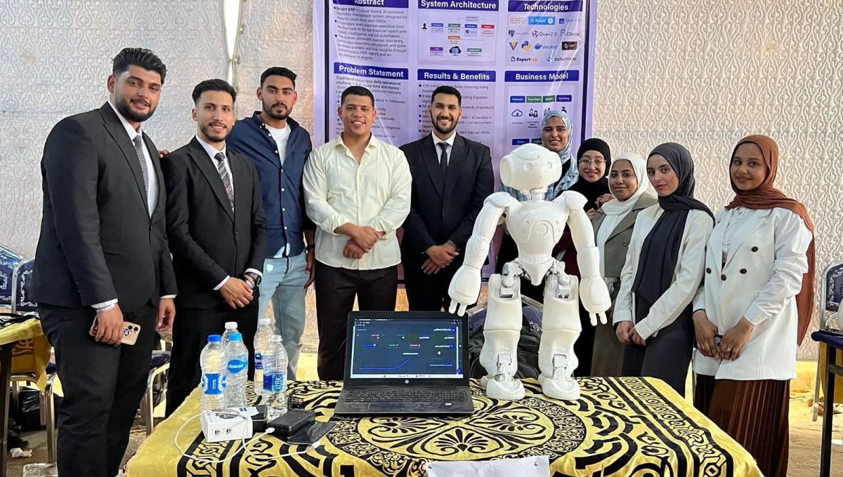 FB IMG 1779221292232 جامعة الدلتا التكنولوجية تتصدر “تحكم” العلمي جامعة الدلتا التكنولوجية تتصدر “تحكم” العلمي وتفوز بأفضل مشروع تخرج في أمن الشبكات موقع في الجامعة