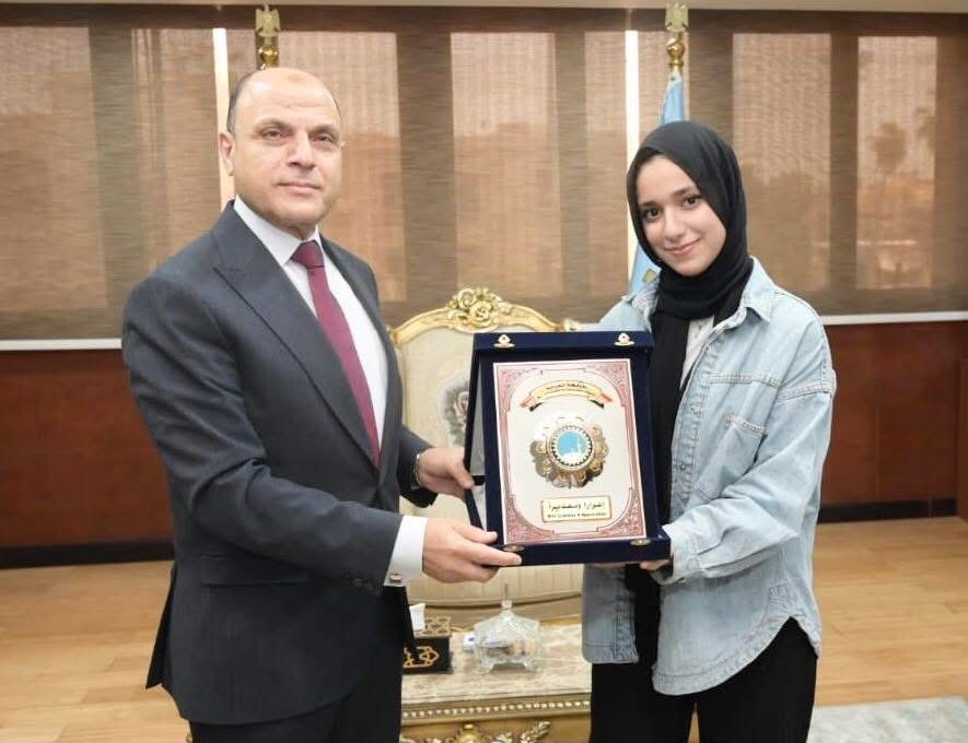 IMG 0024 سلمى أشرف وصيفة العالم في معرض ISEF 2026 الغربية تحتفي بعبقرية الروبوتات.. سلمى أشرف وصيفة العالم في معرض ISEF 2026 موقع في الجامعة