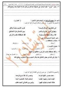 نموذج لغة عربية