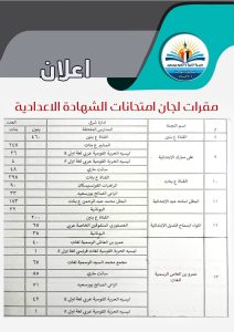 IMG 1023 الشهادة الإعدادية في بورسعيد 2026 اعرف لجنتك الآن.. أماكن امتحانات الشهادة الإعدادية في بورسعيد 2026 (مستند) موقع في الجامعة