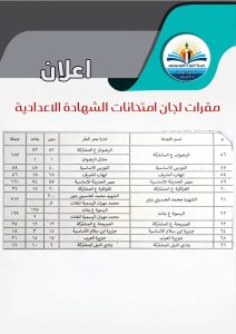 اعرف لجنتك الآن.. أماكن امتحانات الشهادة الإعدادية في بورسعيد 2026 (مستند) 9 IMG 1029 الشهادة الإعدادية في بورسعيد 2026 اعرف لجنتك الآن.. أماكن امتحانات الشهادة الإعدادية في بورسعيد 2026 (مستند) موقع في الجامعة