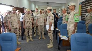 IMG 8031 القائد العام للقوات المسلحة القائد العام للقوات المسلحة يتفقد إحدى وحدات التدريب الأساسي للمجندين موقع في الجامعة
