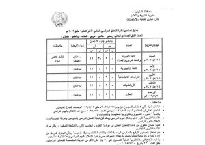 جدول امتحانات الإعدادية في المنوفية
