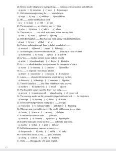 مراجعة اللغة الإنجليزية للصف السادس الابتدائي في ملف شامل من إعداد مستر علاء خلف 9 مراجعة اللغة الإنجليزية للصف السادس الابتدائي في ملف شامل من إعداد مستر علاء خلف