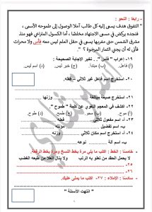 أبرز الأسئلة المتوقعة في اللغة العربية لطلاب الشهادة الإعدادية 2026
