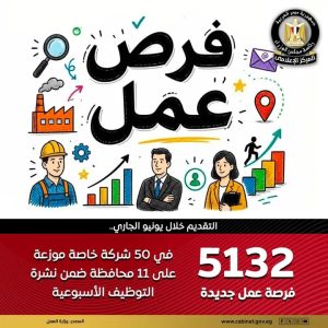 وزارة العمل تعلن توافر فرص عمل جديدة بـ11 محافظة