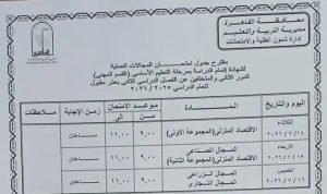 1782835067552 محافظ القاهرة يعتمد جداول امتحانات الدور الثاني محافظ القاهرة يعتمد جداول امتحانات الدور الثاني للعام الدراسي 2025/2026.. وانطلاقها 18 يوليو موقع في الجامعة