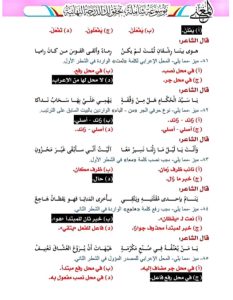 9bf2e8ba d768 466f bd1f 0a50ccb92549 مراجعة شاملة في النحو لطلاب 3 ثانوي 2026.. مراجعة شاملة في النحو (20 سؤالًا بالإجابات) موقع في الجامعة