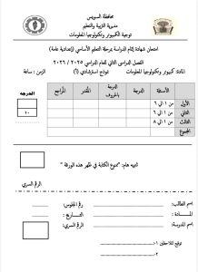 قبل دخول اللجنة.. نموذج استرشادي يكشف شكل أسئلة الكمبيوتر وتكنولوجيا المعلومات للشهادة الإعدادية 2026 2 أسئلة الكمبيوتر وتكنولوجيا المعلومات للشهادة الإعدادية 2026