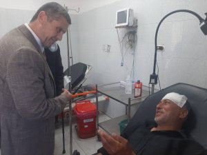 FB IMG 1780931631679 وكيل التعليم بشمال سيناء يتابع حالة معلمين مصابين وكيل التعليم بشمال سيناء يتابع حالة معلمين مصابين في حادث سير أثناء امتحانات الدبلومات الفنية 2026 موقع في الجامعة