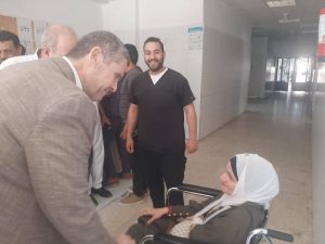FB IMG 1780931636038 وكيل التعليم بشمال سيناء يتابع حالة معلمين مصابين وكيل التعليم بشمال سيناء يتابع حالة معلمين مصابين في حادث سير أثناء امتحانات الدبلومات الفنية 2026 موقع في الجامعة