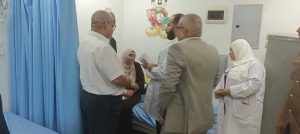 رئيس جامعة بني سويف يفاجئ قسم طوارئ الأطفال 