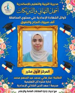 FB IMG 1781877844434 أوائل الشهادة الإعدادية 2026 بمحافظة الإسكندرية ننشر أسماء وصور أوائل الشهادة الإعدادية 2026 بمحافظة الإسكندرية بعد اعتماد النتيجة رسميًا  موقع في الجامعة