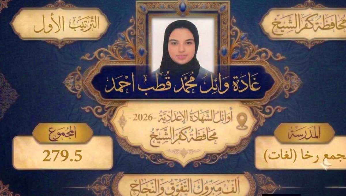 FB IMG 1782228973340 صور أوائل الشهادة الإعدادية 2026 بمحافظة كفر الشيخ ننشر صور أوائل الشهادة الإعدادية 2026 بمحافظة كفر الشيخ موقع في الجامعة
