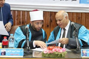 IMG 20260606 WA0179 وزير الأوقاف وزير الأوقاف من جامعة المنيا: القصص النبوي أبلغ أساليب التأثير والإسلام ينهى عن إيذاء الأكوان كلها موقع في الجامعة
