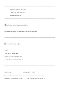 الخلاصة في الإنجليزي.. 12 صفحة تضم أهم النقاط والأسئلة المتوقعة لطلاب الثانوية العامة 3 الخلاصة في الإنجليزي.. 12 صفحة تضم أهم النقاط والأسئلة المتوقعة