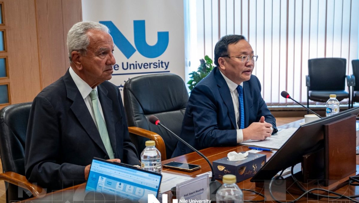 IMG 20260617 WA0014 جامعة النيل جامعة النيل وجامعة وسط الصين الحكومية توقعان مذكرة تفاهم لتعزيز التعاون الأكاديمي والابتكار موقع في الجامعة