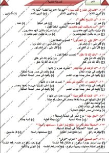 IMG 20260627 WA0063 النحو أكثر من 100 سؤال في النحو.. مراجعة نهائية بالحل من مستر أحمد أمين لطلاب الثانوية العامة موقع في الجامعة