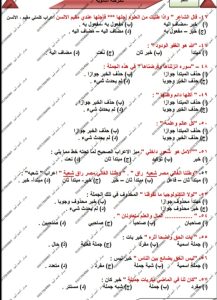 IMG 20260627 WA0069 النحو أكثر من 100 سؤال في النحو.. مراجعة نهائية بالحل من مستر أحمد أمين لطلاب الثانوية العامة موقع في الجامعة