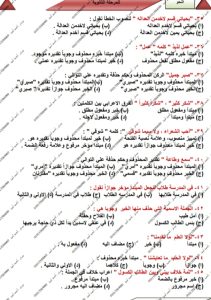 IMG 20260627 WA0070 النحو أكثر من 100 سؤال في النحو.. مراجعة نهائية بالحل من مستر أحمد أمين لطلاب الثانوية العامة موقع في الجامعة