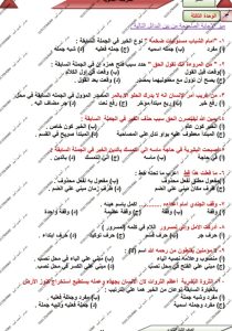 IMG 20260627 WA0073 النحو أكثر من 100 سؤال في النحو.. مراجعة نهائية بالحل من مستر أحمد أمين لطلاب الثانوية العامة موقع في الجامعة