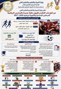 التقديم للمدرسة الرياضية بمطروح