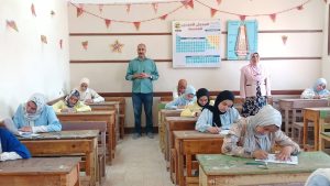 IMG 1885 امتحانات الإعدادية تعليم بني سويف: انتظام امتحانات الإعدادية داخل 333 لجنة على مستوى المحافظة بدون معوقات موقع في الجامعة
