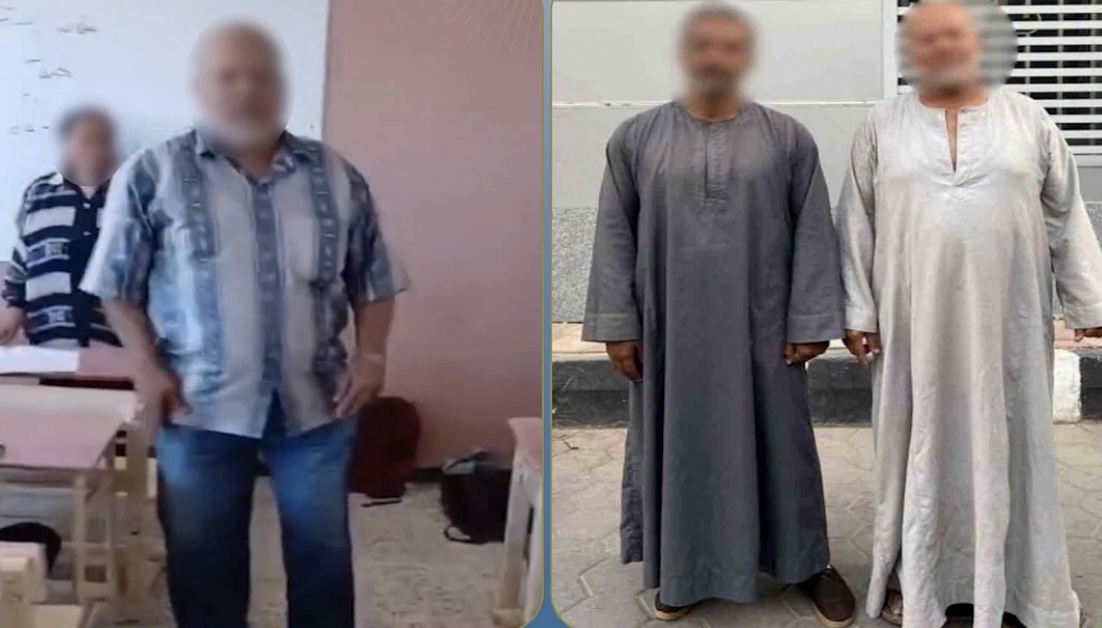 ضبط شخصين تعديا على مراقب امتحان