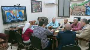 IMG 3211 امتحانات الثانوية العامة تعليم أسيوط: لا شكاوى داخل لجان امتحانات الثانوية العامة اليوم موقع في الجامعة