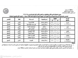 IMG 3447 امتحانات الدور الثاني رسميًا.. جداول امتحانات الدور الثاني للمدارس الفنية الصناعية بأسوان 2026 موقع في الجامعة