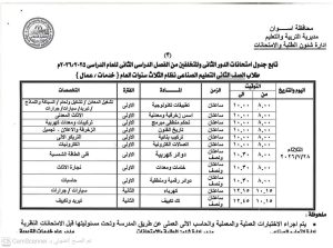 IMG 3454 امتحانات الدور الثاني رسميًا.. جداول امتحانات الدور الثاني للمدارس الفنية الصناعية بأسوان 2026 موقع في الجامعة
