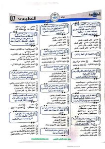 IMG 3677 مراجعة نهائية شاملة في النحو لطلاب الثانوية العامة 2026.. مراجعة نهائية شاملة في النحو (140 سؤالًا بالإجابات النموذجية) موقع في الجامعة