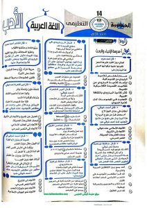 الأدب لطلاب الثانوية العامة