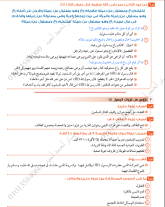 مراجعة ليلة الامتحان في التربية الدينية لطلاب الثانوية العامة 2026