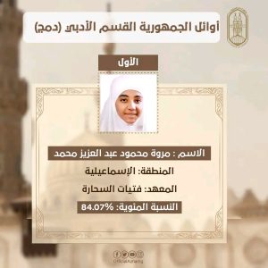 ننشر أوائل الجمهورية بالثانوية الأزهرية 2026 القسم الأدبي "ذوو البصائر" 3 ننشر أوائل الجمهورثة بالثانوية الأزهرية 2026 القسم الأدبي "ذوو البصائر"