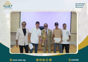 FB IMG 1782909259724 جامعة العبور جامعة العبور تكرم الفائزين بالمراكز الأولى في مسابقة OUST Tank لريادة الأعمال| صور موقع في الجامعة