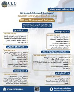 FB IMG 1783367560238 جامعة المدينة بالقاهرة تعلن فتح باب التقديم لشغل جامعة المدينة بالقاهرة تعلن فتح باب التقديم لشغل وظائف أكاديمية وإدارية.. اعرف التفاصيل موقع في الجامعة