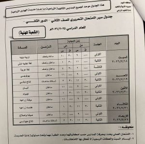 تعليم الفيوم يعلن جدول امتحانات الدور الثاني لطلاب النقل للعام الدراسي 2025/2026 2 تعليم الفيوم يعلن جدول امتحانات الدور الثاني لطلاب النقل