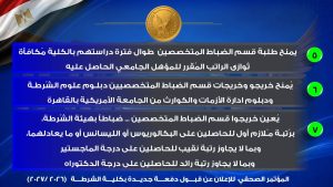 مزايا الالتحاق بكلية الشرطة 2026-2027.. تعرف على ما يحصل عليه الخريجون والخريجات 2 مزايا الالتحاق بكلية الشرطة 2026-2027