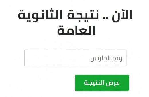 نتيجة الثانوية العامة 2026 عبر أسرع رابط على موقع في الجامعة 