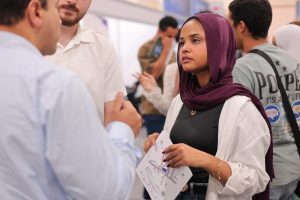 IMG 20260729 WA0008 إقبال كبير على جناح جامعة هليوبوليس في معرض EDU Gate إقبال كبير على جناح جامعة هليوبوليس في معرض EDU Gate للتعليم العالي.. صور موقع في الجامعة