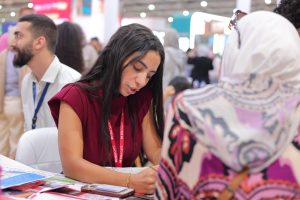 IMG 20260729 WA0020 جناح الجامعة البريطانية في مصر بمعرض EDU Gate إقبال لافت على جناح الجامعة البريطانية في مصر بمعرض EDU Gate للتعليم العالي.. صور موقع في الجامعة