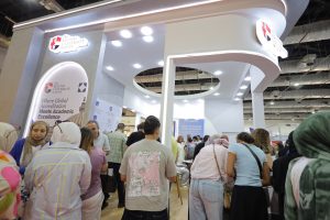 IMG 20260729 WA0021 جناح الجامعة البريطانية في مصر بمعرض EDU Gate إقبال لافت على جناح الجامعة البريطانية في مصر بمعرض EDU Gate للتعليم العالي.. صور موقع في الجامعة