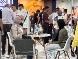 IMG 20260729 WA0163 الجامعة الكندية بالأهرام إقبال لافت على جناح الجامعة الكندية بالأهرام خلال مشاركتها في معرض EDU Gate للتعليم العالي موقع في الجامعة