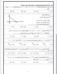 IMG 5581 الرياضيات البحتة للثانوية العامة 2026 الخلاصة في الرياضيات البحتة للثانوية العامة 2026.. 20 سؤالًا بالإجابات موقع في الجامعة