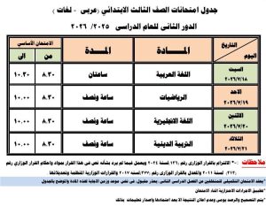  امتحانات الدور الثاني
